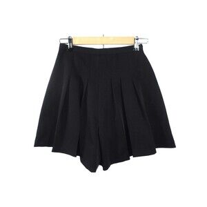 Hell Bunny Pleated Black Mini Skirt Skort Size XS Goth Emo Punk Skipper Shorts